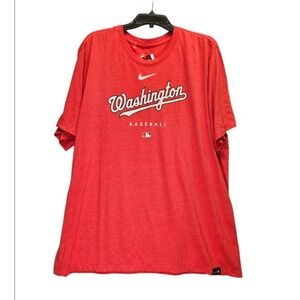 Nike Washington Nationals Shirt XXL MLB 2023 Authentic Collection‎ Center Swoosh
